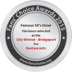 Famous 50’s Diner - Award Winner Badge