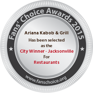 Ariana Kabob & Grill - Award Winner Badge