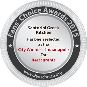 Santorini Greek Kitchen - Award Winner Badge