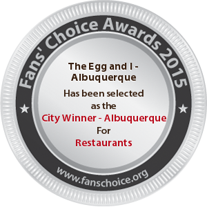 The Egg and I – Albuquerque - Award Winner Badge