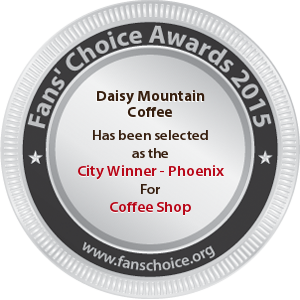 Daisy Mountain Coffee - Award Winner Badge