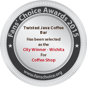 Twisted Java Coffee Bar - Award Winner Badge