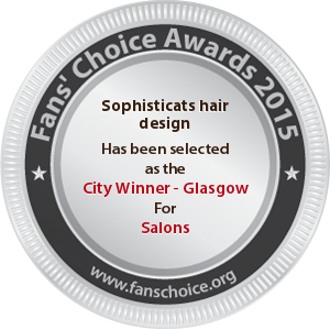 Sophisticats hair design - Award Winner Badge