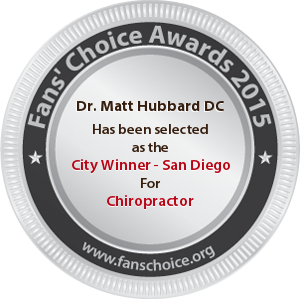 Dr. Matt Hubbard DC - Award Winner Badge