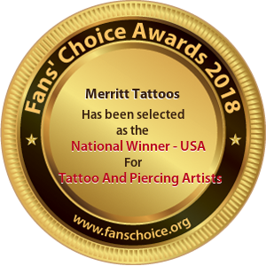 Merritt Tattoos - Award Winner Badge