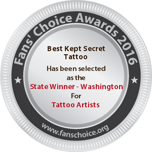 Best Kept Secret Tattoo - Award Winner Badge