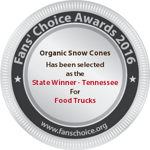 Organic Snow Cones - Award Winner Badge