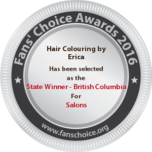 Hair Colouring by Erica - Award Winner Badge