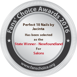 Nails by Jacinta at The Hair Studio & Spa - Award Winner Badge