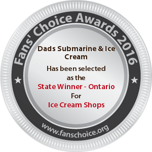 Dads Submarine & Ice Cream - Award Winner Badge
