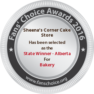 Sheena’s Corner Cake Store - Award Winner Badge