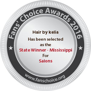 Hair by kelia - Award Winner Badge