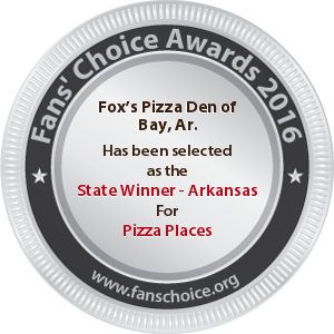 Fox’s Pizza Den of Bay, Ar. - Award Winner Badge