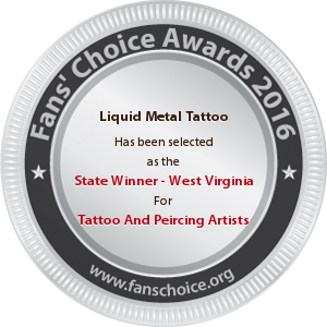 Liquid Metal Tattoo - Award Winner Badge