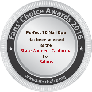 Perfect 10 Nail Spa - Award Winner Badge