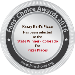 Krazy Karl’s Pizza - Award Winner Badge