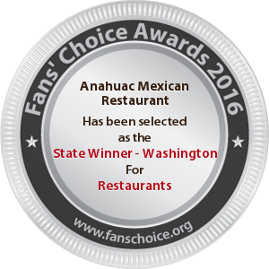 Anahuac Mexican Restaurant - Award Winner Badge