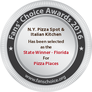 N.Y. Pizza Spot & Italian Kitchen - Award Winner Badge