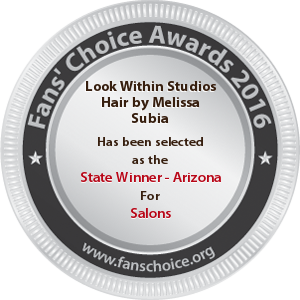 Look Within Studios Hair by Melissa Subia - Award Winner Badge