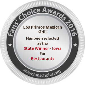 Los Primos Mexican Grill - Award Winner Badge