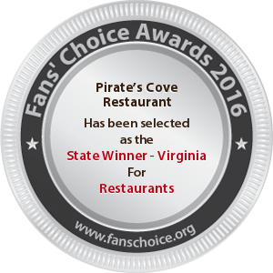 Pirate’s Cove Restaurant - Award Winner Badge