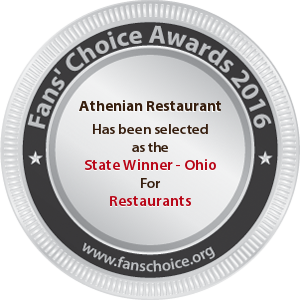Athenian Restaurant - Award Winner Badge