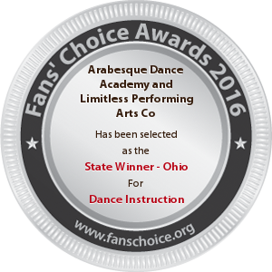 Arabesque Dance Academy and Limitless Performing Arts Co - Award Winner Badge
