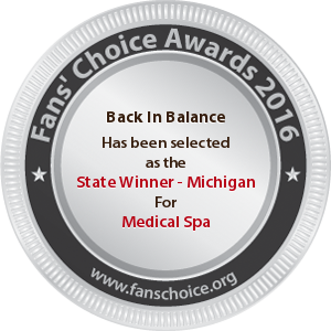 Back In Balance - Award Winner Badge