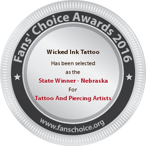 Wicked Ink Tattoo - Award Winner Badge