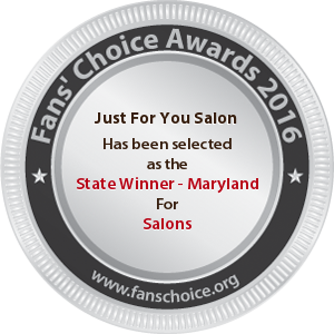 Just For You Salon - Award Winner Badge