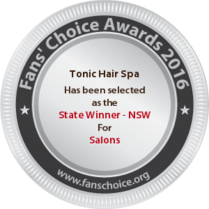 Tonic Hair Spa - Award Winner Badge