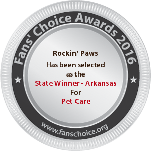 Rockin’ Paws Dog Walking & Pet Sitting Service - Award Winner Badge