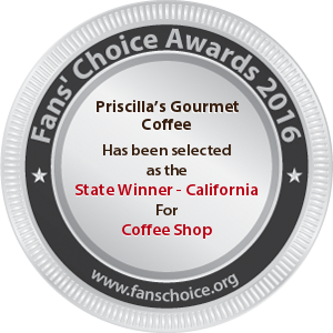 Priscilla’s Gourmet Coffee - Award Winner Badge