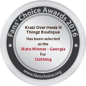 Krazi Over Heelz N Thingz Boutique - Award Winner Badge
