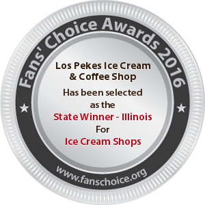 Los Pekes Ice Cream & Coffee Shop - Award Winner Badge