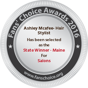 Ashley Mcafee- Hair Stylist - Award Winner Badge