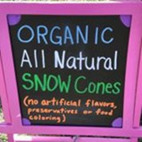 Organic Snow Cones