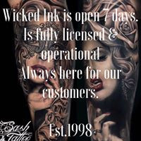 Wicked Ink Tattoo and Body Piercing.