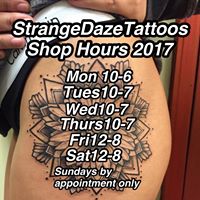 Strange Daze Tattoo  Davison MI