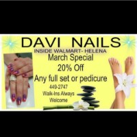 DaviNails Helena – located inside WalMart